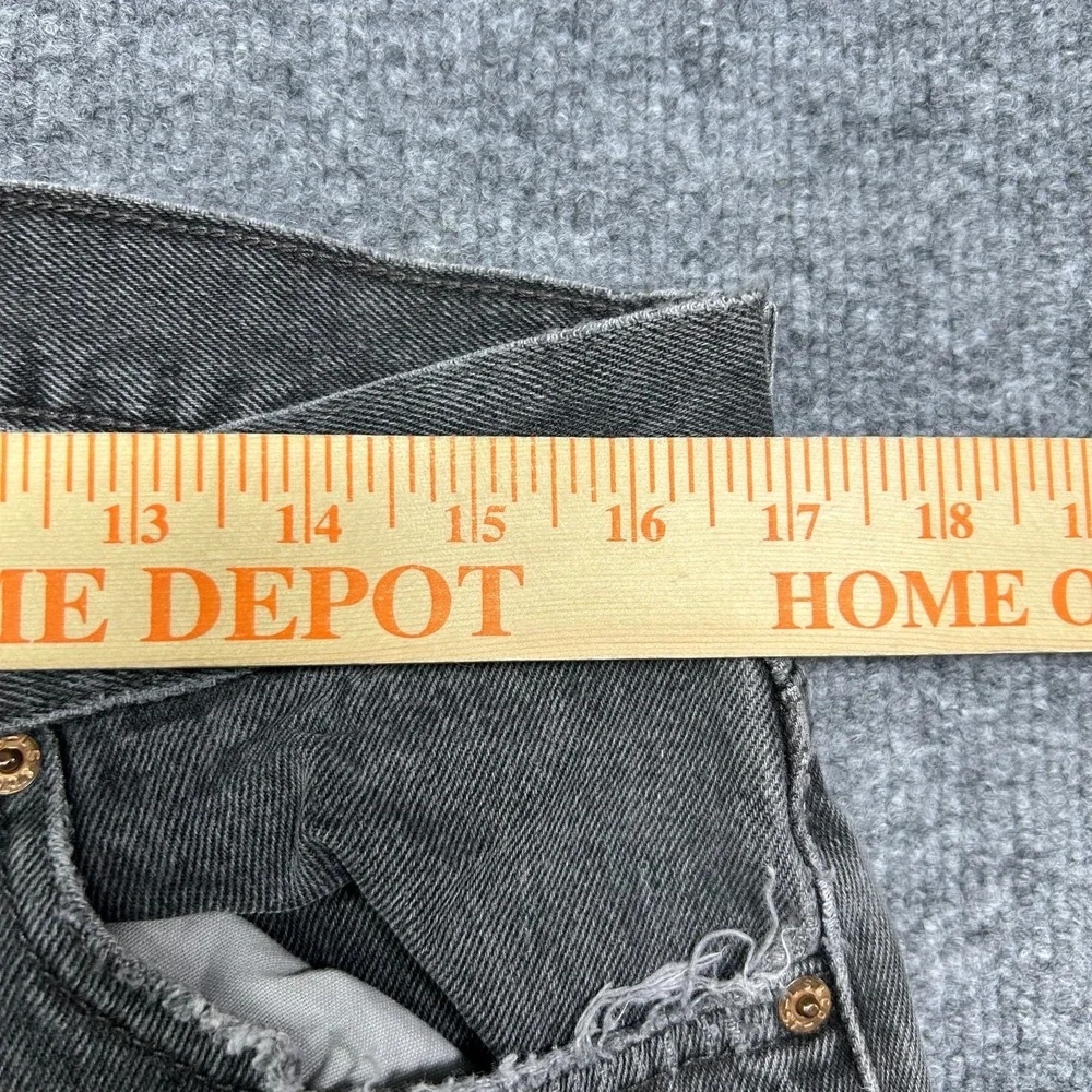 Levi's 505 Jeans Faded Black Denim Regular‎ Fit Straight Classic 34X29.5 - Flaws